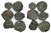 Lot of 6 Æ Byzantine coins, to be catalog. Lot sold as it, no returns
