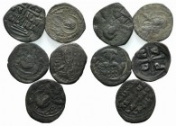 Lot of 5 Byzantine Æ to be catalog. Lot sold as it, no returns