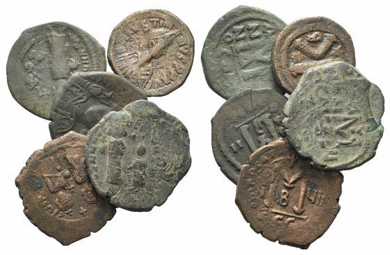 Lot of 5 Byzantine Æ to be catalog. Lot sold as it, no returns