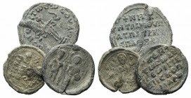 Lot of 3 Byzantine PB Seal. Lot sold as is, no returns