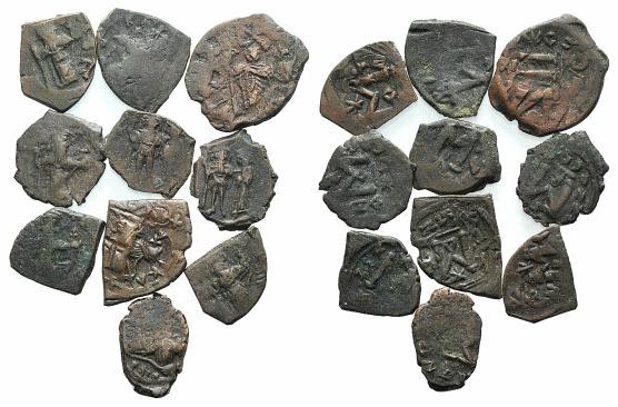 Lot of 10 Arab-Byzantine Æ coins, to be catalog. Lot sold as is, no returns
