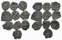 Lot of 10 Arab-Byzantine Æ coins, to be catalog. Lot sold as is, no returns
