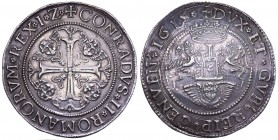 Zecche Italiane - Genova - Repubblica di Genova periodo dei Dogi biennali (1528-1797) II Fase (1541-1637) Scudo Doppio 1615 - RRR RARISSIMO - bell'ese...