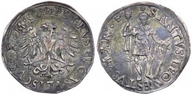 Zecche Italiane - Messerano - Pier Luca II Fieschi (1528-1548) Testone con Aquila - CNI 19 - Ag Gr.9,40 

n.a.