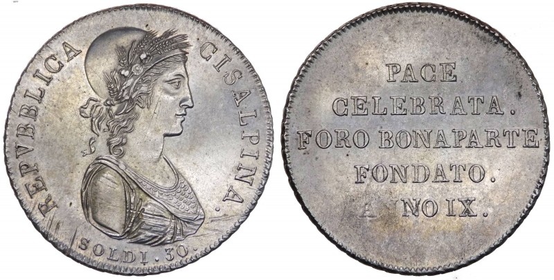 Zecche Italiane - Milano - Repubblica Cisalpina (1800-1802) 30 Soldi 1801 IX - G...
