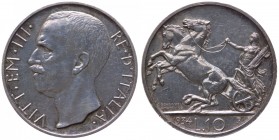 Vittorio Emanuele III (1900-1943) 10 Lire "Biga" 1934 - RRR RARISSIMA - Tiratura 50 Esemplari - Ag

FDC