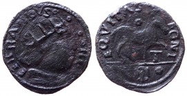 Aquila - Ferdinando I D'Aragona (1454-1498) Periodo post-ribellione (1488-1494) Cavallo tipo con T sotto la zampa del cavallo e aquiletta in esergo tr...