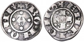 Bologna - Comune (1191-1337) Bolognino Grosso 1306-1307 con gigli nella legenda del rovescio - CNI 6,44 - Ag gr. 1,11 

BB