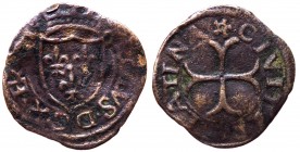 Chieti - Carlo VIII (1483-1498) Cavallo tipo con Croce ancorata - Andreani 14 - NC (NON COMUNE) - Cu gr. 1,45 

qBB