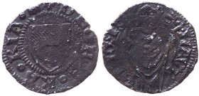 Ferrara - Nicolò II d'Este (1361-1388) Quattrino Santo e Stemma della Città - Mi gr.0,6 

BB+