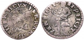 Ferrara - Ercole II d'Este (1534-1559) Muraiola con variante nella legenda del rovescio - CNI 65-75 - R (RARO) - MI gr. 1,42 

BB