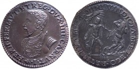 Ferrara - Ercole II d'Este (1534-1559) 1/2 Scudo 1546 - CNI 13 - Periziato SPL+ - RARISSIMO - Ag

n.a.