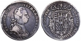 Firenze - Granducato di Toscana - Pietro Leopoldo di Lorena (1765-1790) Francescone 1781 Serie "Codino" - CNI 108/10 - R (RARA) - Ag gr. 27,05 

BB