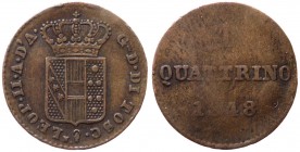 Firenze - Granducato di Toscana - Leopoldo II (1824-1859) Quattrino 1848 - Gig. 114 - Cu gr. 0,90 

BB