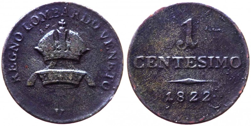 Lombardo Veneto - Venezia - Francesco I d'Asburgo (1815-1835) 1 Centesimo 1822 -...