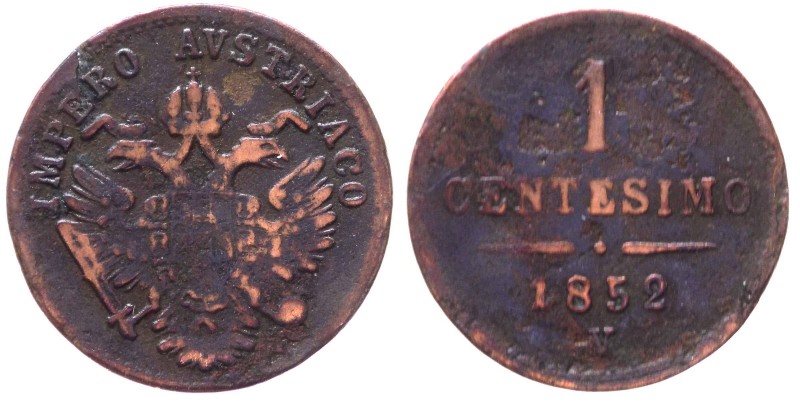 Lombardo Veneto - Venezia - Francesco Giuseppe I (1848-1866) 1 Centesimo 2° tipo...