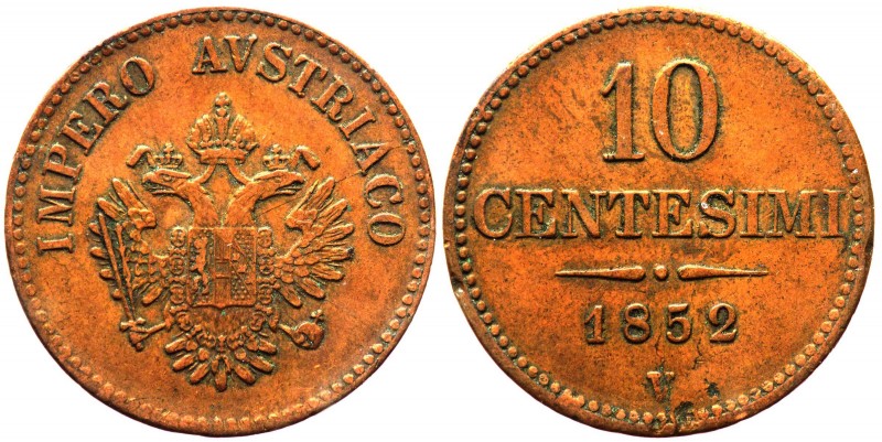 Lombardo Veneto - Venezia - Francesco Giuseppe I (1848-1866) 10 centesimi 2° tip...