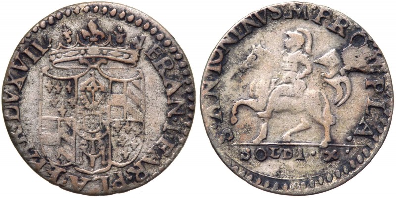 Parma o Piacenza - Francesco I Farnese (1694-1727) - 10 Soldi o Lira - CNI 646 -...