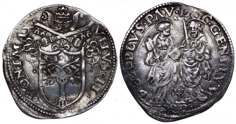 Stato Pontificio - Roma - Giulio II (1503-1513) Grosso - Munt. 25 - R2 (MOLTO RA...