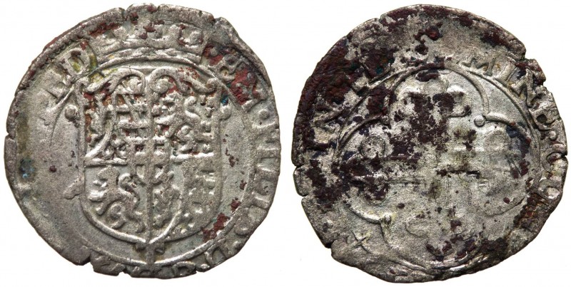 Emanuele Filiberto (1553-1580) 1 Soldo del II Tipo - Post 1750 - Torino - MIR 53...