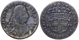 Carlo Emanuele III (1730-1773) 2,6 Soldi 1735 Torino - Mont. 52 - Mi gr. 3,33 

qBB