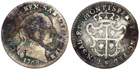 Carlo Emanuele III (1746-1773) Reale Nuovo 1768 - Torino - MIR 962/a - R (RARO) - Ag

BB