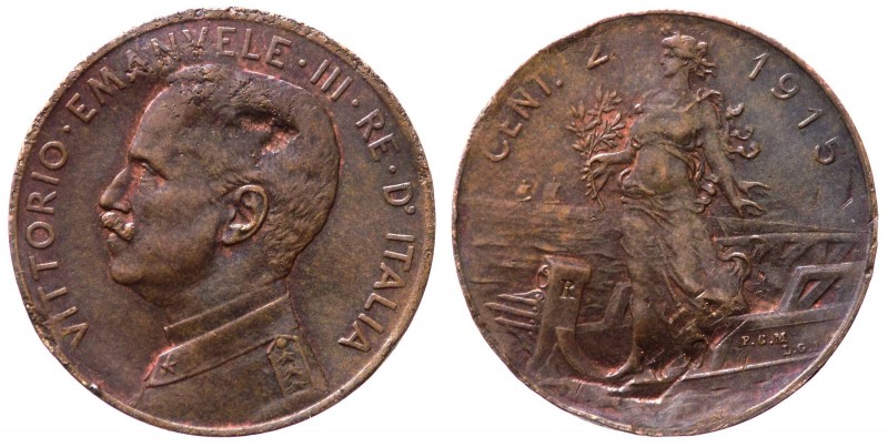 Vittorio Emanuele III (1900-1943) 2 Centesimi 1915 "Italia su Prora" - Cu - Dife...