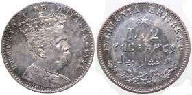 Eritrea - Umberto I (1878-1900) 2 Lire 1896 - Gig. 4 - R (RARA) - Ag

BB+