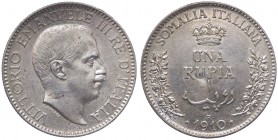 Somalia Italiana - Vittorio Emanuele III (1909-1925) Rupia 1910 - Gig. 1 - NC (NON COMUNE) - Ag

SPL