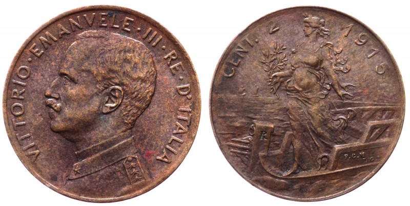 Vittorio Emanuele III (1900-1943) 2 Centesimi 1915 "Italia su prora" - Variante ...