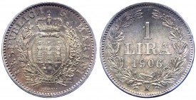 Vecchia Monetazione (1864-1938) 1 Lira 1906 - Gig. 28 - Ag

FDC