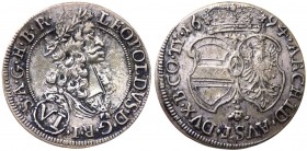 Austria - Leopoldo I (1658-1705) 6 Kreutzer 1694 - Ag gr.2,79 

SPL