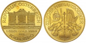 Austria - Repubblica Austriaca - 1 Oncia .999 - 100 Euro 2002 - Au

FDC