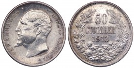 Bulgaria - Ferdinando I (1908-1918) 50 Stotinki 1913 - KM 30 - Ag

SPL
