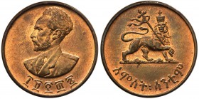Etiopia - Hailè Selassiè (1930-1936/1941-1974) 5 centesimi 1943/1944 - KM 33 - Cu

SPL