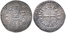 Francia - Filippo IV "il bello" (1285-1314) Grosso tornese - zecca di Tours - Duplessy 214 - Ag gr. 3,67 

SPL/qFDC