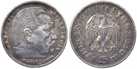 Germania - Terzo Reich (1933-1945) 5 Reichsmark 1935 - Ag

BB+