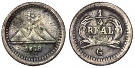 Guatemala - 1/4 di Real 1878 - KM-146a - Ag 

BB