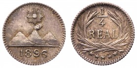 Guatemala - 1/4 di Real 1896 - KM-162 - Ag 

SPL