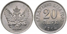 Montenegro - Nicola I (1860-1918) 20 Para 1914 - KM 19 - NI 

BB+/qSPL
