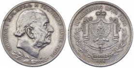 Montenegro - Nicola I (1860-1918) 1 Perper 1914 - KM 14 - Ag

BB+