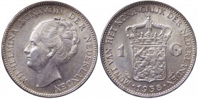 Paesi Bassi - Guglielmina (1890-1948) 1 Gulden 1938 - KM 161.1 - Ag

FDC