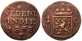 Colonie Olandesi - Indie Orientale - Periodo Sumatra (1814-1841) - 1 Centesimo 1838 - KM#290 - Cu

BB+