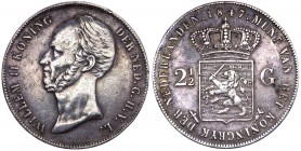 Olanda - Guglielmo II (1840-1849) 2 1/2 Gulden 1847 - KM#69 - Ag gr.24,88 

BB+