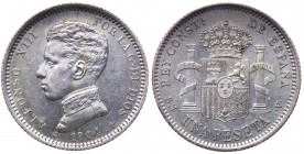 Spagna - Alfonso XIII - 1 Peseta 1904 - Alta conservazione

n.a.