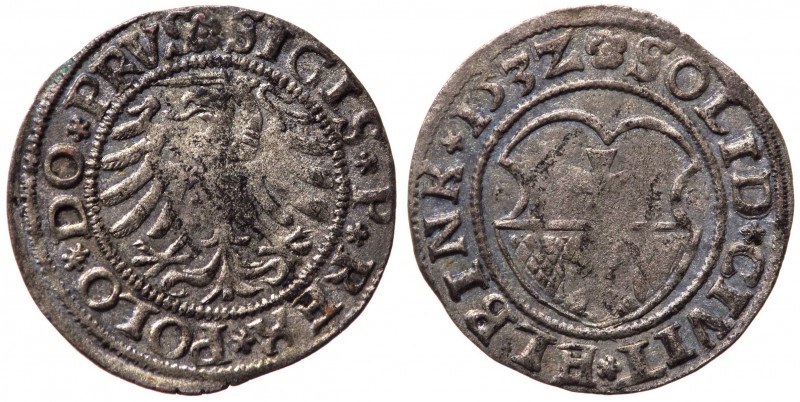 Antichi Stati Germanici&nbsp;- Elbig - Sigismondo I (1506 - 1548) Schilling 1532...