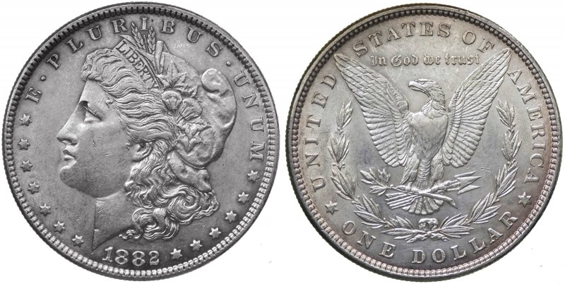 Stati Uniti d'America - 1 dollaro tipo "Morgan" 1882 - zecca di Philadelphia - K...