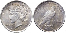 Stati Uniti d'America - 1 dollaro tipo "Pace" 1924 - zecca di Philadelphia - KM150 - Ag

SPL