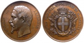 Francia - Napoleone III - Medaglia 1861 Esposizione Regionale Marsiglia - Ae Gr.63,91 Ø mm50 

n.a.