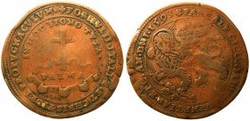 Venezia - Pasquale Cicogna (1585-1595) Medaglia 1593 realizzata per la costruzione del forte di Palmanova - Voltolina 691 - AE gr. 20,87 Ø 45 mm 

B...